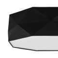 Lampa sufitowa do salonu, geometryczny, czarny abażur 1567 TK Lighting