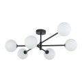 Lampa sufitowa SARIUS gwint G9 moc 6 W styl loftowy szklany klosz | czarny 4734 TK lighting