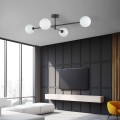 Lampa sufitowa SARIUS gwint G9 moc 6 W styl nowoczesny szklany klosz | czarny 4735 TK lighting