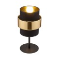 Lampka nocna CALISTO gwint E27 moc 15W styl nowoczesny klosz tkanina | czarny 4705 TK lighting