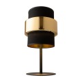 Lampka nocna CALISTO gwint E27 moc 15W styl nowoczesny klosz tkanina | czarny 4705 TK lighting