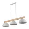 Lampa wisząca OSLO w skandynawskim stylu z drewnem i metalem nad stół 3xE27 4712 TK Lighting