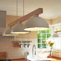 Lampa wisząca OSLO w skandynawskim stylu z drewnem i metalem nad stół 3xE27 4712 TK Lighting