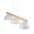 Lampa wisząca OSLO w skandynawskim stylu z drewnem i metalem nad stół 3xE27 4712 TK Lighting