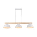 Lampa wisząca OSLO w skandynawskim stylu z drewnem i metalem nad stół 3xE27 4712 TK Lighting