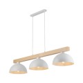 Lampa wisząca OSLO w skandynawskim stylu z drewnem i metalem nad stół 3xE27 4712 TK Lighting