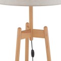 Lampa podłogowa na drewnianym trójnogu z abażurem PEREZ 5423 TK Lighting