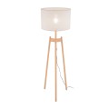 Lampa podłogowa na drewnianym trójnogu z abażurem PEREZ 5423 TK Lighting