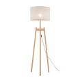 Lampa podłogowa na drewnianym trójnogu z abażurem PEREZ 5423 TK Lighting