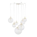 Elegancka Lampa sufitowa CADIX złota szklane klosze do salonu 4608 TK Lighting