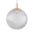 Lampa wisząca CADIX gwint G9 moc 6 W styl nowoczesny szklany klosz | złoty 4609 TK lighting