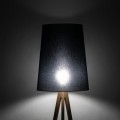 Lampa podłogowa nowoczesna z czarnym abażurem WALZ BLACK 5599 TK Lighting