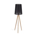 Lampa podłogowa nowoczesna z czarnym abażurem WALZ BLACK 5599 TK Lighting