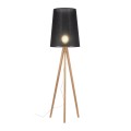 Lampa podłogowa nowoczesna z czarnym abażurem WALZ BLACK 5599 TK Lighting