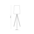 Lampa podłogowa nowoczesna z czarnym abażurem WALZ BLACK 5599 TK Lighting