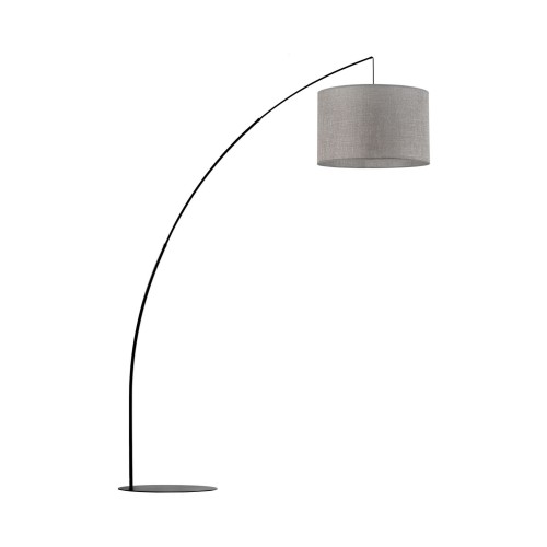 Lampa podłogowa wędka z szarym kloszem nowoczesna MOBY 5487 TK Lighting