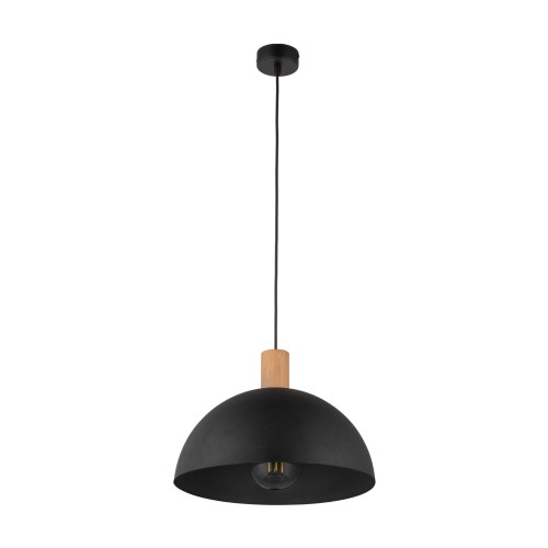 Lampa wisząca nad stolik w salonie czarny klosz na E27 OSLO 4852 TK Lighting
