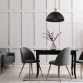Lampa wisząca nad stolik w salonie czarny klosz na E27 OSLO 4852 TK Lighting