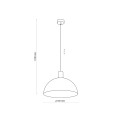 Lampa wisząca nad stolik w salonie czarny klosz na E27 OSLO 4852 TK Lighting