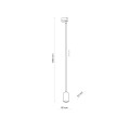TRACER TRÓJOBWODOWY TOP WHITE WISZĄCY 1 GU10 4845 TK Lighting