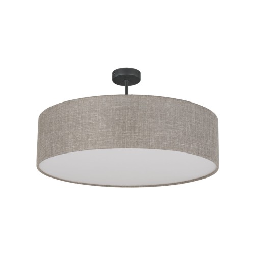 Lampa sufitowa z szaro-beżowym kloszem i biała przesłoną do sypialni 6248 TK Lighting