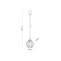 Lampa wisząca druciana pojedyncza nad stół GALAXY 1PŁ TK Lighting 1642