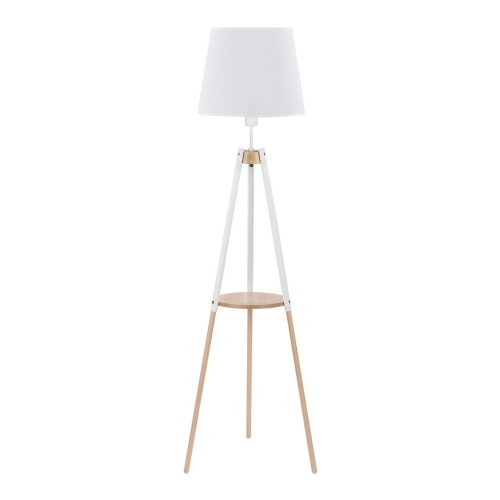 Lampa podłogowa VAIO gwint E27 moc 15W styl nowoczesny klosz tkanina | biały 698 TK lighting