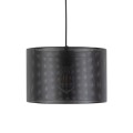 Lampa wisząca MORENO gwint E27 moc 15W styl loftowy klosz tkanina | czarny 4991 TK lighting