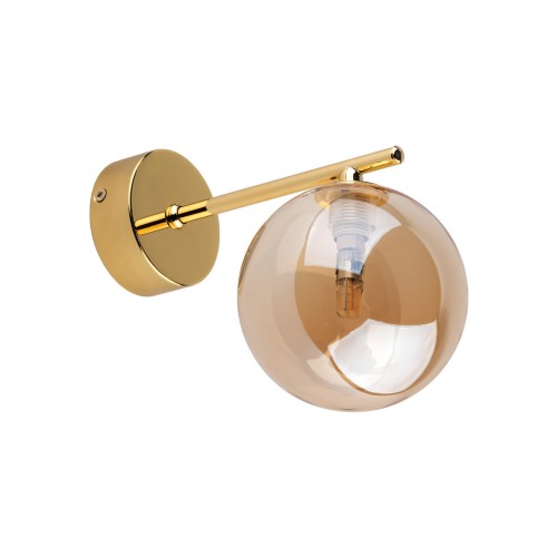 Kinkiet ze szklanym bursztynowym kloszem ESTERA GOLD 1 PŁ 4778 TK Lighting