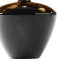 Lampka nocna czarna w stylu hampton, szklana podstawa FIORD 5463 TK Lighting
