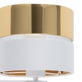 Kinkiet HILTON gwint E27 moc E27 - 60W + G9 - 6W styl nowoczesny klosz tkanina | biały 5361 TK lighting