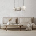 Lampa wisząca ECO gwint E27 moc 15W styl skandynawski klosz tkanina | czarny 5771 TK lighting