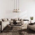 Lampa wisząca ECO gwint E27 moc 15W styl skandynawski klosz tkanina | czarny 5771 TK lighting