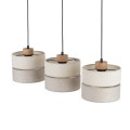 Lampa wisząca ECO gwint E27 moc 15W styl skandynawski klosz tkanina | czarny 5771 TK lighting