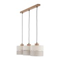Lampa wisząca ECO gwint E27 moc 15W styl skandynawski klosz tkanina | czarny 5771 TK lighting