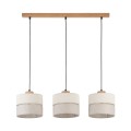 Lampa wisząca ECO gwint E27 moc 15W styl skandynawski klosz tkanina | czarny 5771 TK lighting