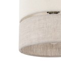 Lampa wisząca ECO gwint E27 moc 15W styl skandynawski klosz tkanina | czarny 5770 TK lighting