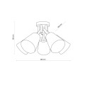 Nowoczesna lampa sufitowa VAIO w stylu skandynawskim do Twojego domu 666 TK Lighting