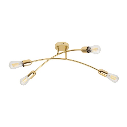 Lampa sufitowa nowoczesna złota styl hampton HELIX GOLD 4688 TK Lighting