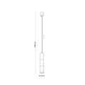 VIVIEN BLACK/GOLD LAMPA WISZĄCA 1 4756 TK Lighting