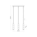 Lampa wisząca złoto czarne tuby na GU10 zwisy nad stół VIVIEN 4757 TK Lighting