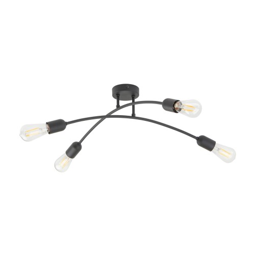 HELIX BLACK LAMPA SUFITOWA 4 4687 TK Lighting