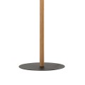 Lampa podłogowa drewniana z abażurem szaro-beżowa ECO na E27 5597 TK Lighting