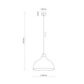 Lampa wisząca beżowa do rustykalnej kuchni CAP BEIGE 5664 TK Lighting