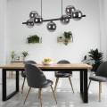 Lampa wisząca nowoczesna nad stół ze szklanymi kloszami kulami 5666 TK Lighting