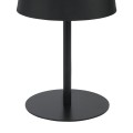 Lampka nocna MAJA gwint E27 moc 15W styl klasyczny klosz tkanina | czarny 2936 TK lighting
