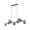 Lampa wisząca z 9 szklanymi kloszami na listwie do salonu 5667 TK Lighting