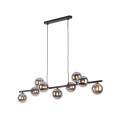 Lampa wisząca z 9 szklanymi kloszami na listwie do salonu 5667 TK Lighting
