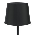 Lampka nocna MAJA gwint E27 moc 15W styl klasyczny klosz tkanina | czarny 2936 TK lighting