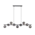 Lampa wisząca z 9 szklanymi kloszami na listwie do salonu 5667 TK Lighting